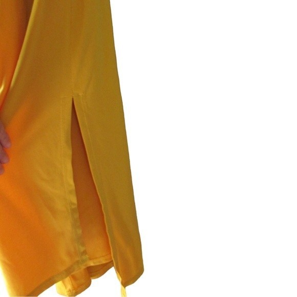 BCBG Gold Long Stretchy Summer Dress - Picture 7 of 10